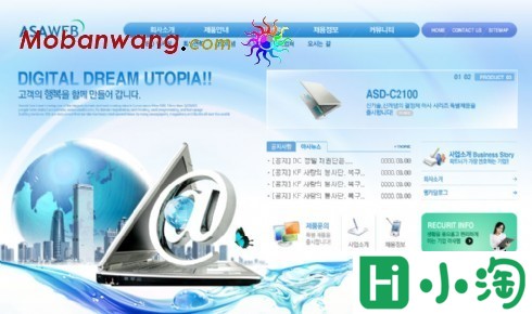 商业网络服务公司网页模板